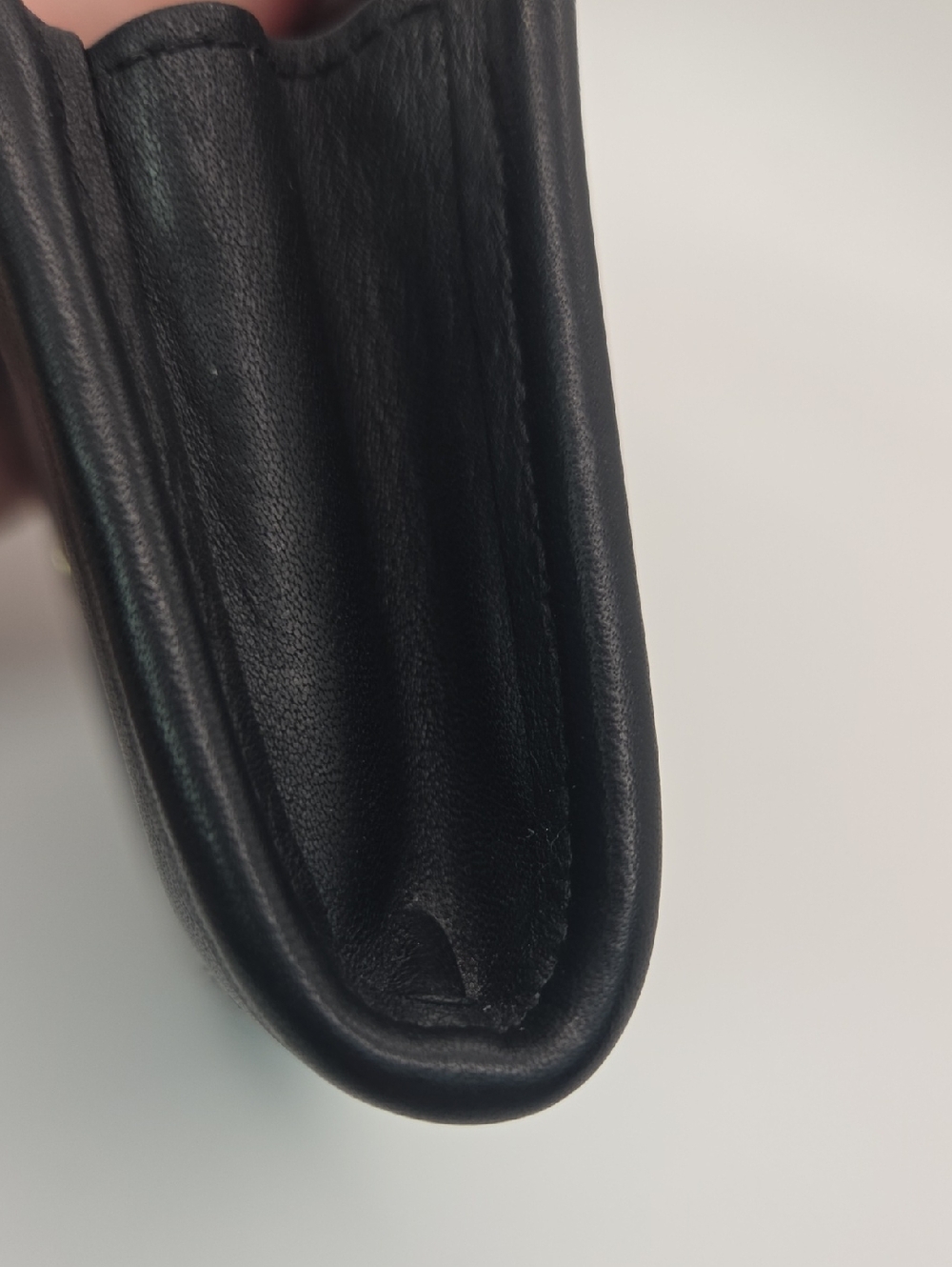 Coach Vintage Black Leather Multifunction Pouch Wallet with Gold Keychain #7219 - Picture 12 of 16